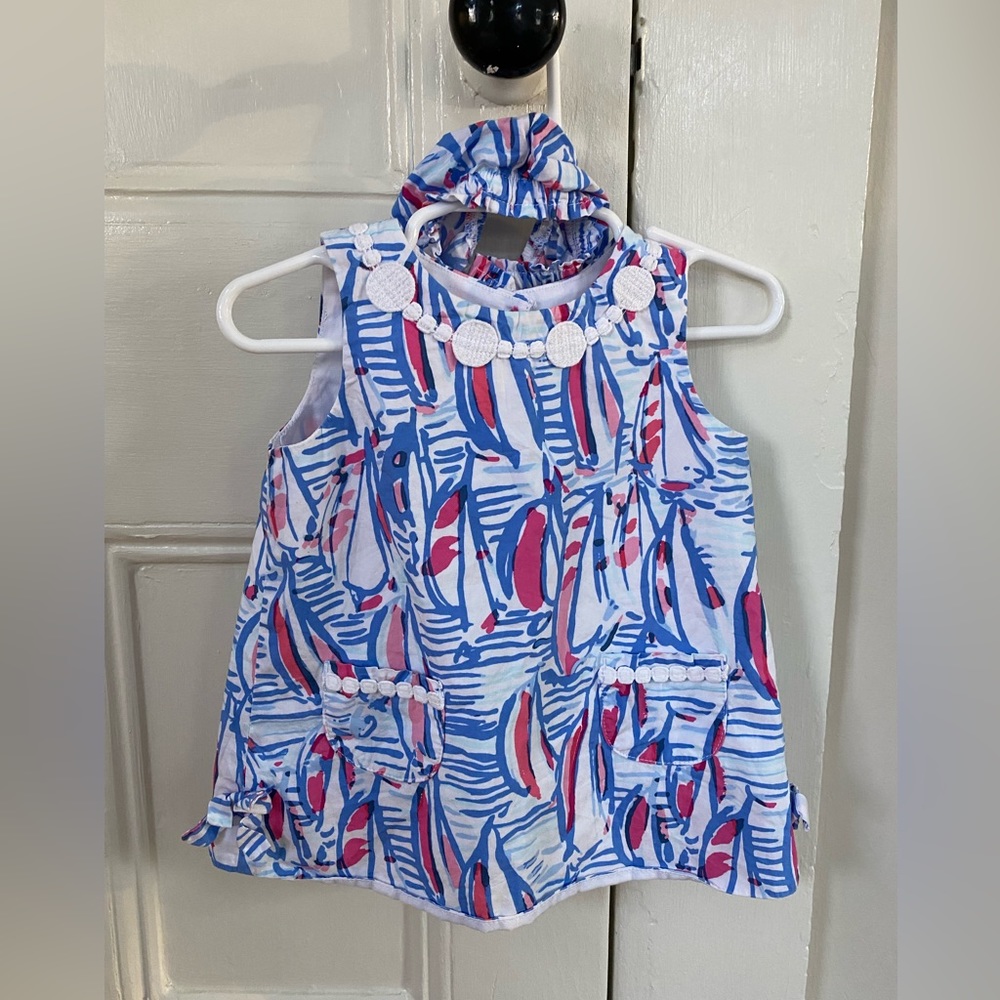 Lilly Pulitzer red right return baby shift size 12/18